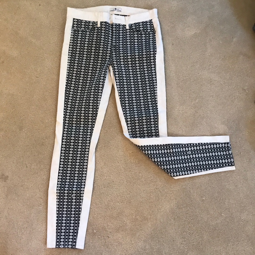 7 for all mankind print pants/jeans